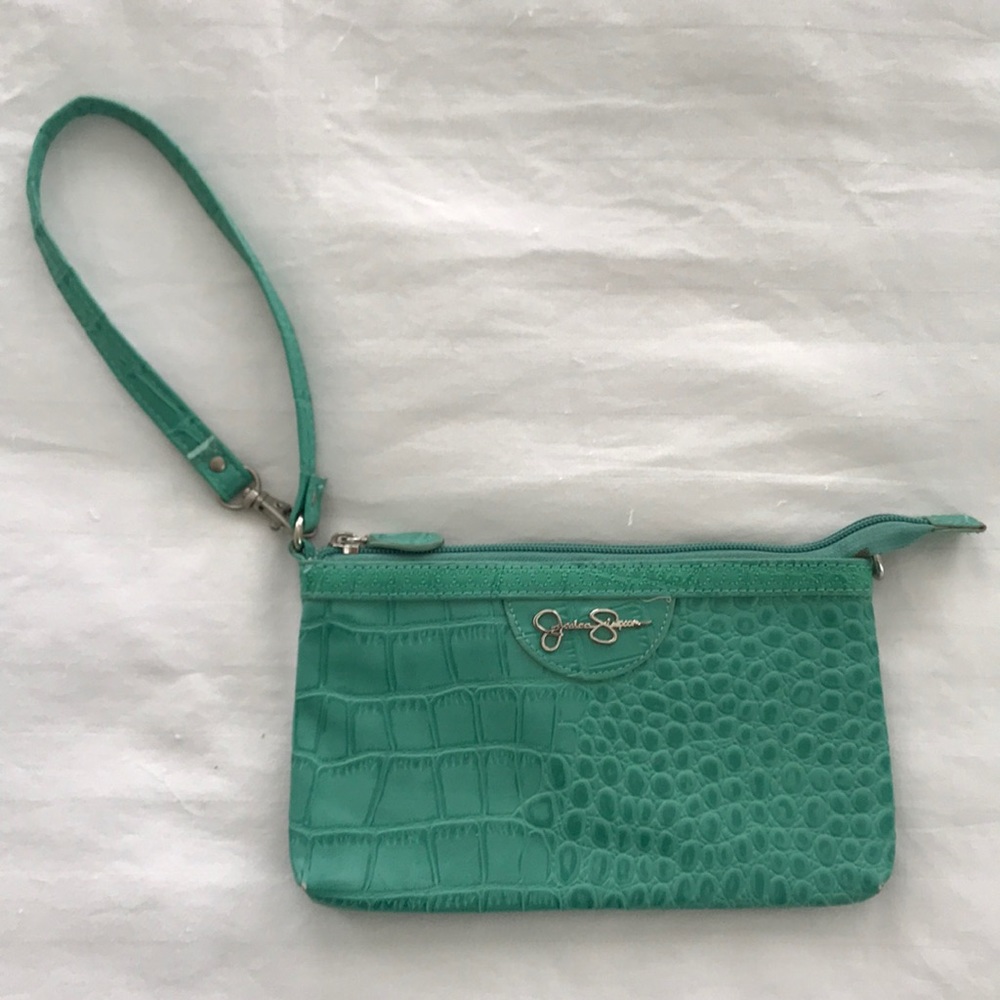 Jessica Simpson Animal Textured Wristlet